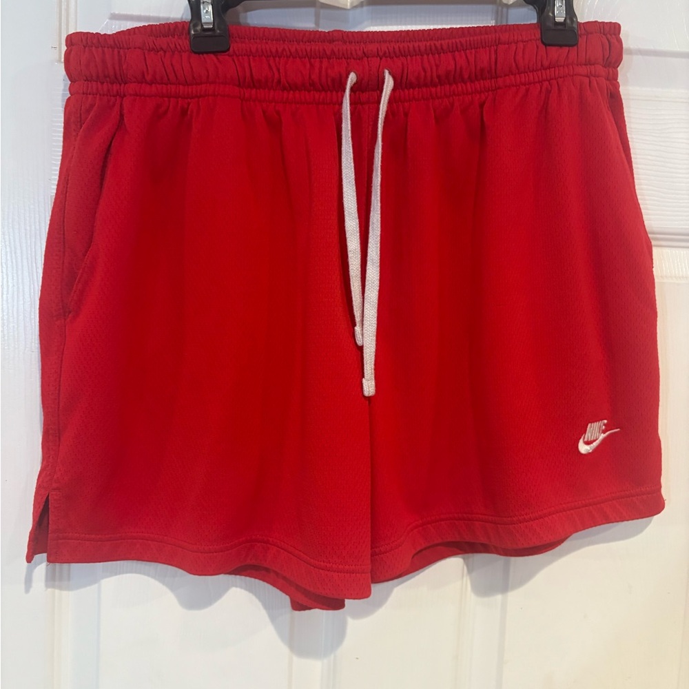 Nike Women's Athletic Red Shorts